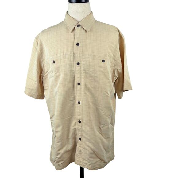 511 Tactical Series Covert Casual Shirt Concealed Pockets SS Pale Yellow LARGE - Picture 2 of 8